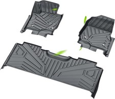 Floor Mats Compatible with 2017-2024 Ford F-250 F250 F-350 F350 Super Duty Crew