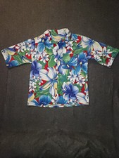 Vintage Tubmbleweeds Hawaiian Button Up Shirt Womens' Large USA Vacation