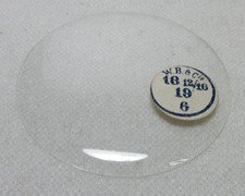 GLASS POCKET WATCH CRYSTAL WATCHMAKER SIZE 18 12/16 H 6 REPLACEMENT PART 361