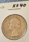 1939-D WASHINGTON QUARTER EF FORTY COIN!!
