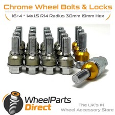 Schrauben & Schlösser Chrom für Porsche Boxster [987] Spyder 10-13 auf Originalfelgen