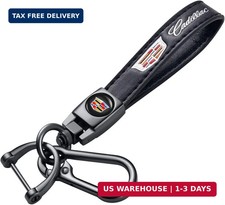Genuine Leather Car Key Chain for Cadillac Escalade CT4 CT5 CT6 ATS CTS SRX XT5