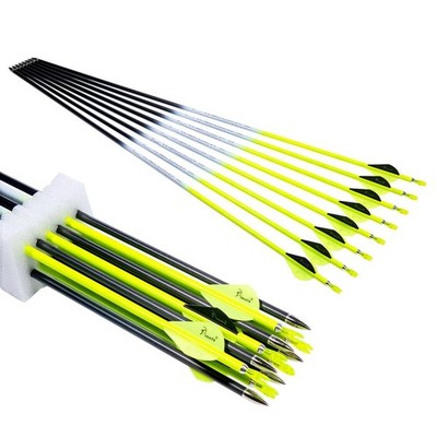 Archery Carbon Arrow 28 29 30 inch 300 340 350 400 Spine Practice Hunting Arr...