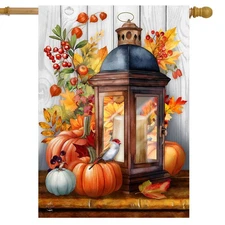 Briarwood Lane Autumn Lantern House Flag