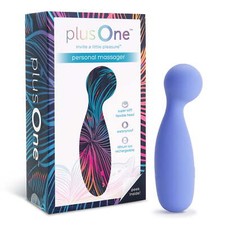 plusOne Vibrating Personal Soft Touch Massager 10 Vibration Settings, Waterproof