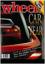 WHEELS car Magazine January 1992 CAR OF THE YEAR 2 win Honda NSX Nissan Pulsar