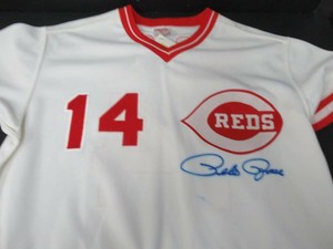 pete rose jersey signed