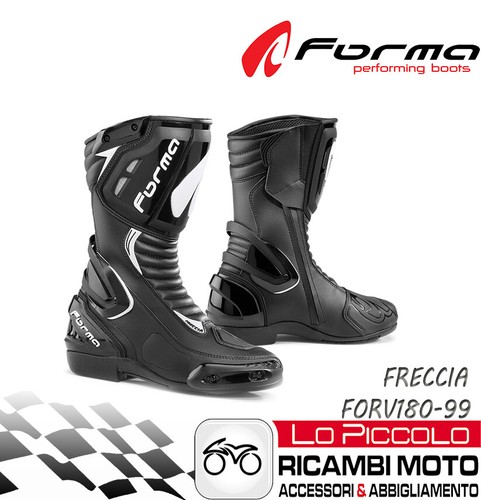 FORMA FRECCIA STIVALE RACING MOTO STRADA NERO MISURA 45 | eBay