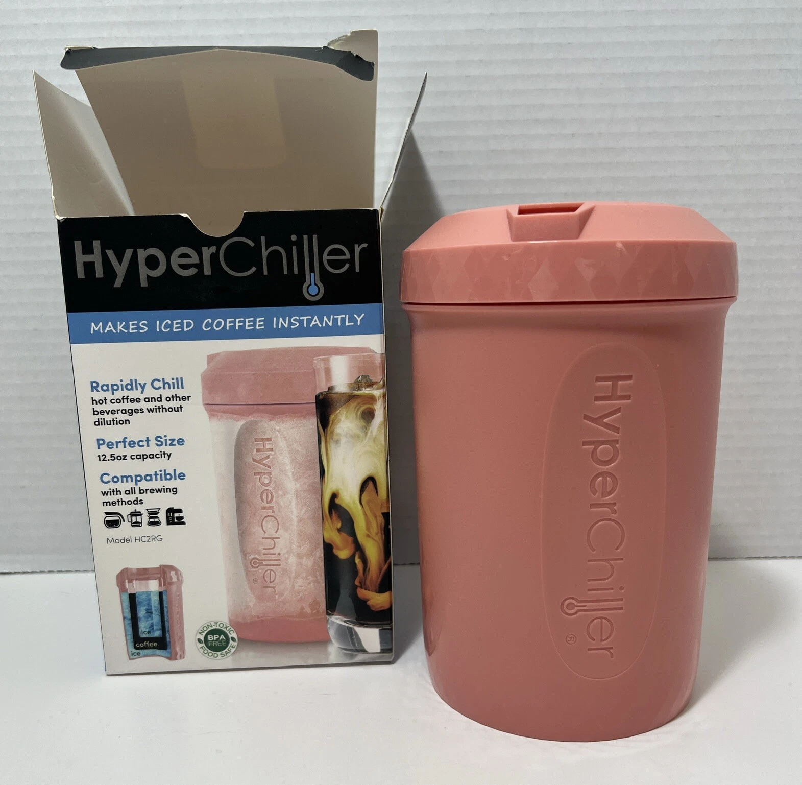 NEW Pink HyperChiller HC2RG Iced Coffee Beverage Cooler Chiller
