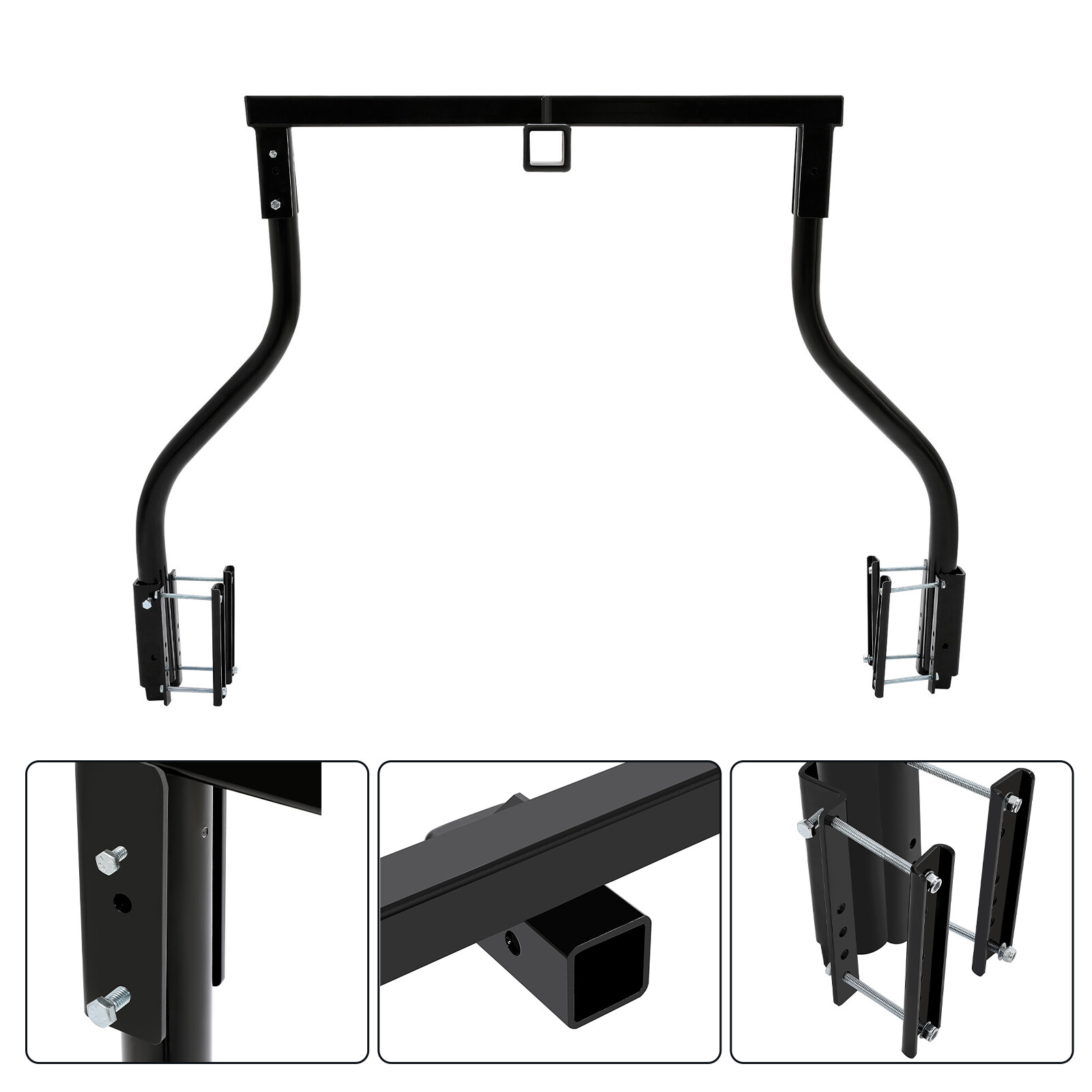 Black Steel Bike Bunk Trailer Carrying System For Most A Frame Trailers 100lbs