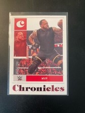2022 Panini Chronicles WWE MVP Red Prizm /199 #46 Omos Miami Florida