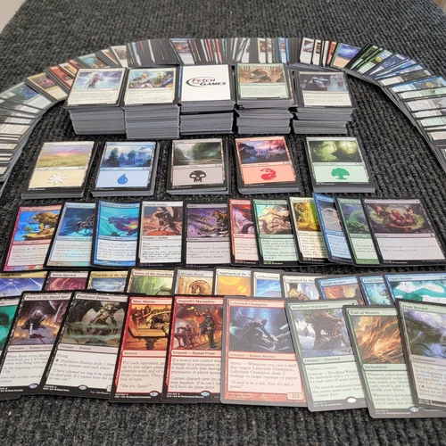 1000 Magic the Gathering Cards & 100 Basic Land! RARES & FOILS - MTG FTG