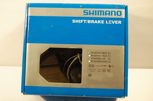 Shimano brake / shift lever set 3x8 ST-EF500-8R2A & ST-EF500-L2A - Picture 3 of 12