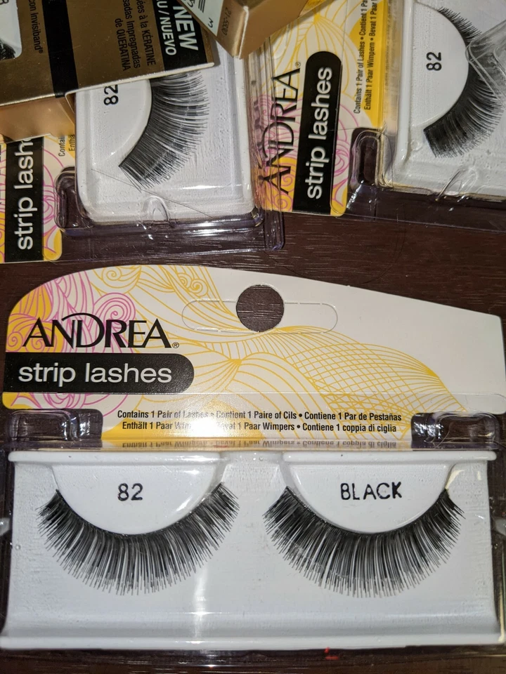  Eyelashes Lot Ardell Andrea Strips/other brands all Black 20 boxes w/ duo Glue  - Image 3 of 4