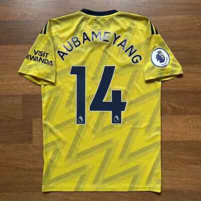 ARSENAL ADIDAS 2019/2020 FOOTBALL AWAY JERSEY #14 AUBAMEYANG SIZE