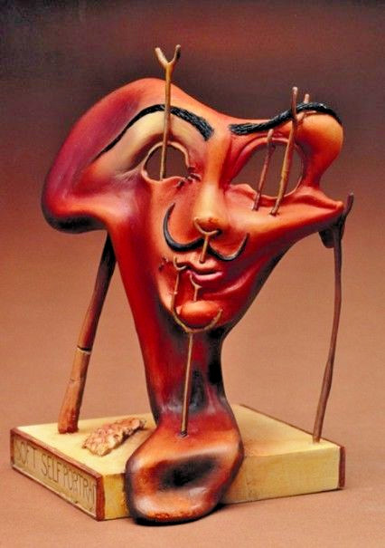 Salvador Dali *weiches Selbstbildnis mit gebratenem Speck* Figur Skulptur 20161A