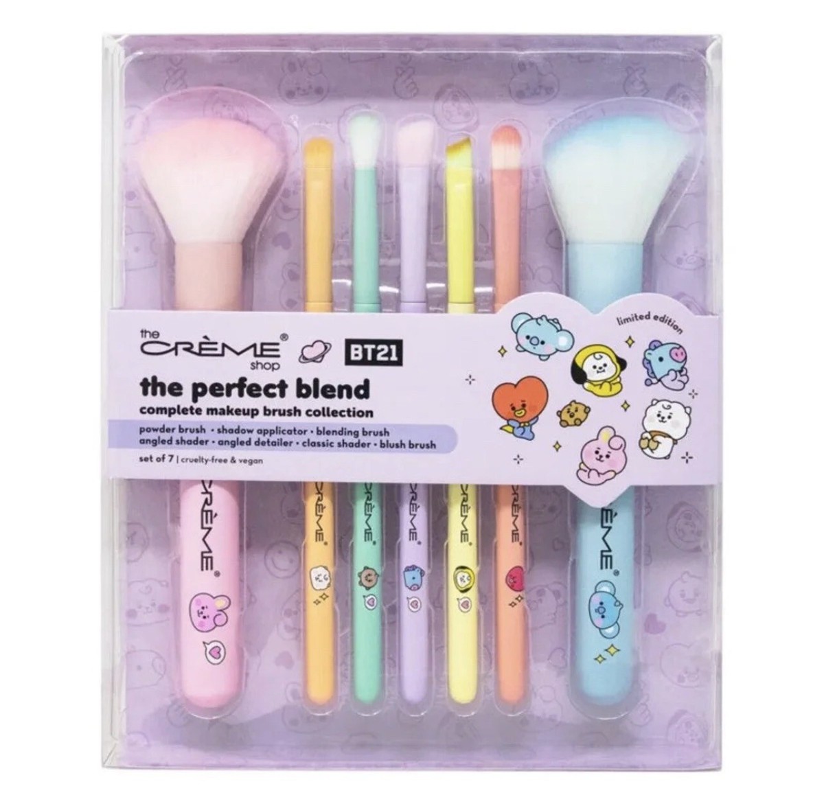 The Creme Shop BT21 Makeup Brush Collection BTS | eBay