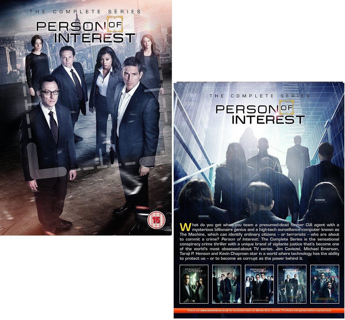PERSON OF INTEREST 1-5 2011-2015 COMPLETE TV Action Series