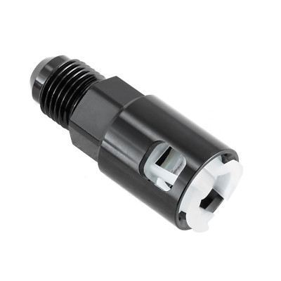 1PCS -6AN Fuel Adapter Fitting to 3/8 GM LS W/ Clip Female Quick Connect Black