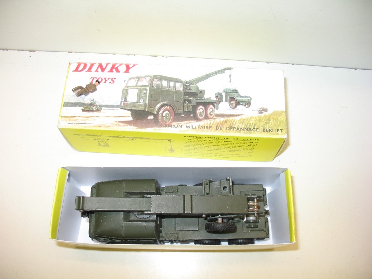 Dinky Toys - Camion Berliet Militaire Avec Grue - Métal - Vintage