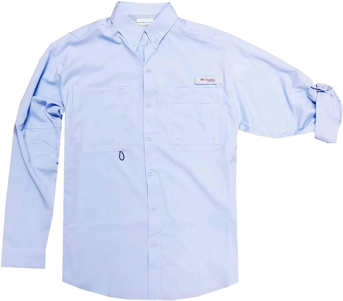 Columbia Polyester Solid Casual Button-Down Shirts for Men