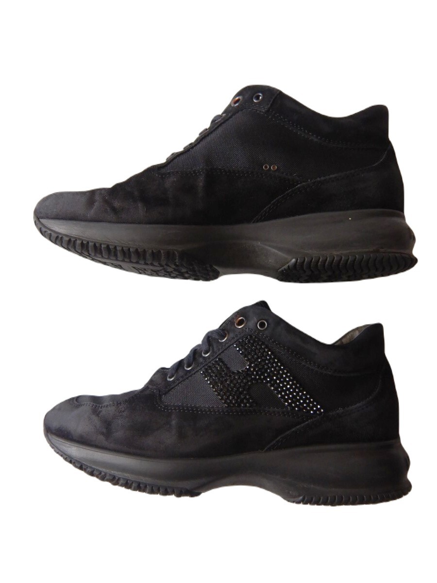 Hogan 'Interactive' 9KE Women's Designer Black Le… - image 3