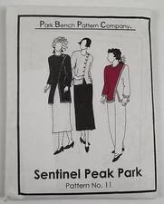 Park Bench Sewing Pattern # 11 Sentinel Peak Park Top One Large Size Cut VTG 90s