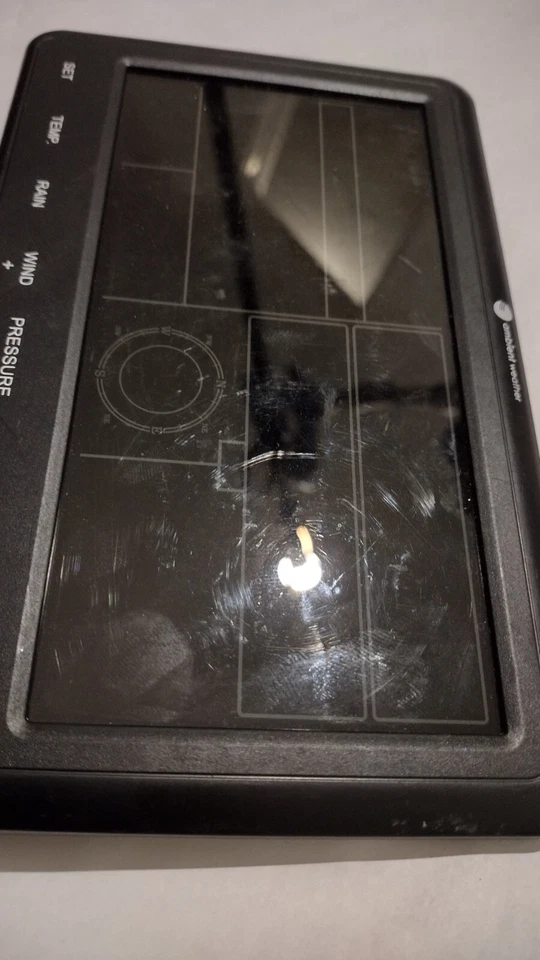 Ambient Weather Receiver Display only WS-2902A And Plug used has many scratches - Image 3 of 4