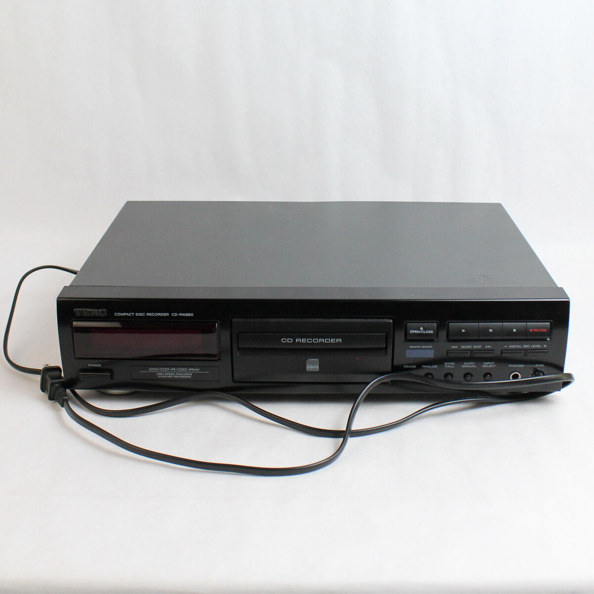 TEAC CD-RW880 Compact Disc Recorder Player Black Tested TEAC CD-RW880 Compact Disc Recorder Player Black Tested