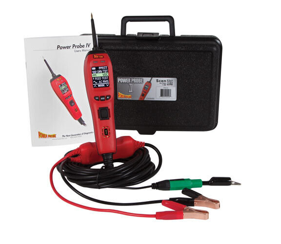 Power Probe IV Red Master PP4 Kit w/ Test Leads Diagnostic Circuit Tester