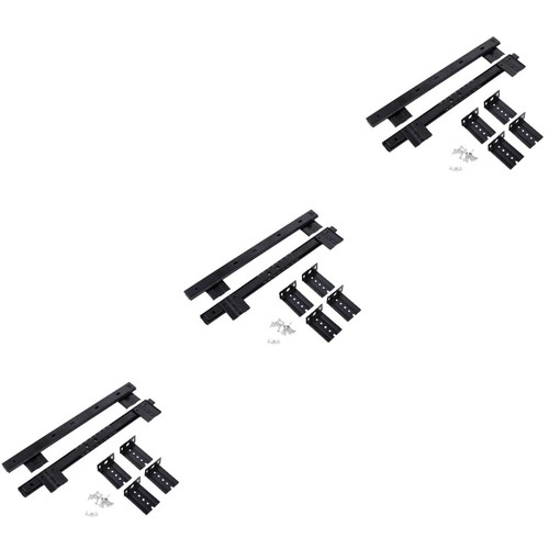 3 Pairs Schreibtisch Schiene Schubladenschienen Führung Tastaturhalterung - Bild 7 von 12