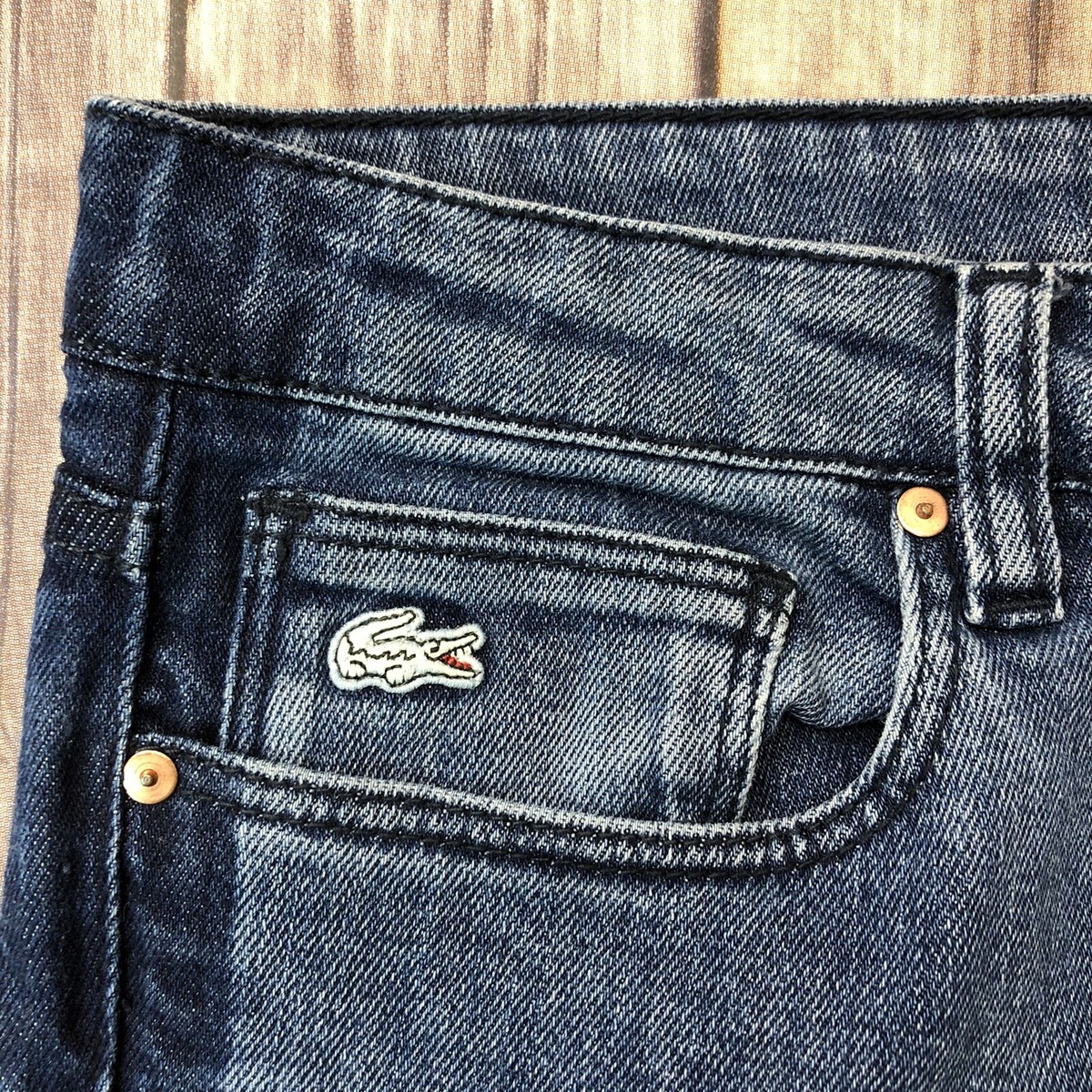 Lacoste L!VE 29 Tuxedo Side Stripe Alligator High Skinny Pencil