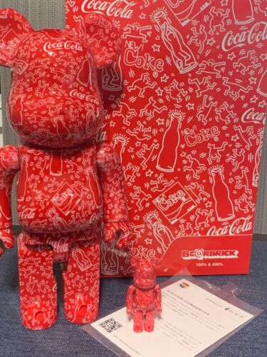 Medicom X DCON 2024 Exclusive Coca Cola Keith Haring Bearbrick 400% & 100% Set