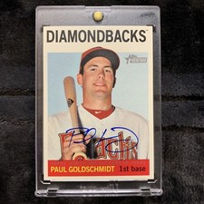 2013 Topps Heritage Real One Autograph Paul Goldschmidt Blue Ink On Card Auto