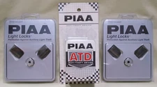 PIAA "Light Locks" and PIAA Light "Anti-theft Device" (Qty=3) - NOS