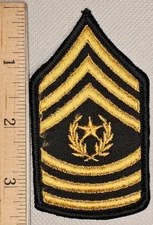 U.S. Army Command Sergeant Major Rank Patch