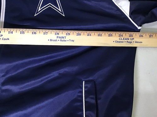 G-111 NFL Dallas Cowboys Men's Blue Embroidered Sweatshirt Track Jacket Size L - Bild 13 von 17