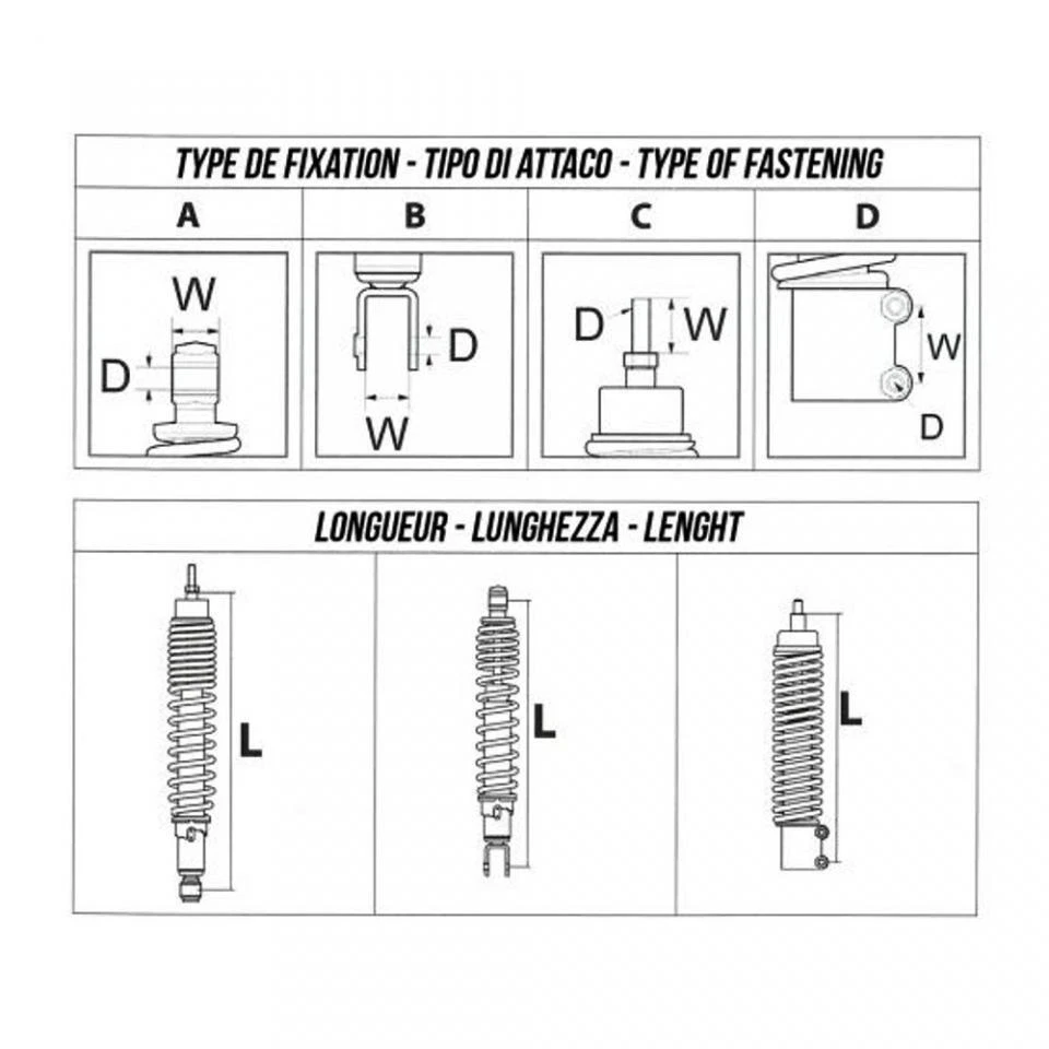 Amortisseur arrière Sifam pour Moto Kawasaki 650 Er-6 N Avec Abs 2009 à 2012 - Photo 4/4