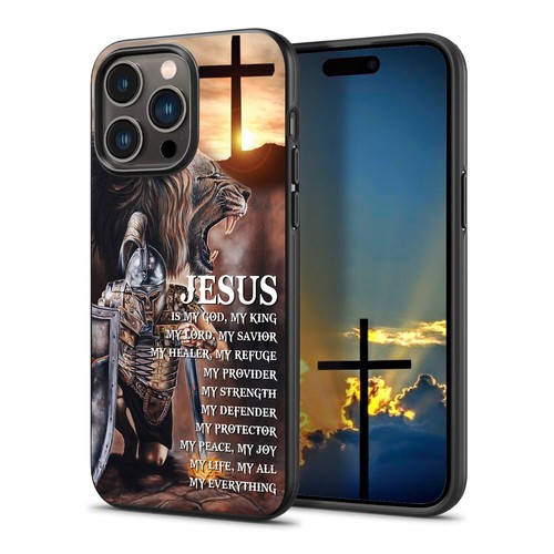 Bible Lion of Judah Jesus is My God My Lord Bible Verses Phone Cases for iPhone