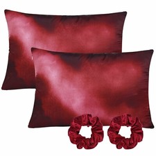 Christmas Decorations Pillow Covers,Satin Pillowcase for Hair and Skin,Soft Stan