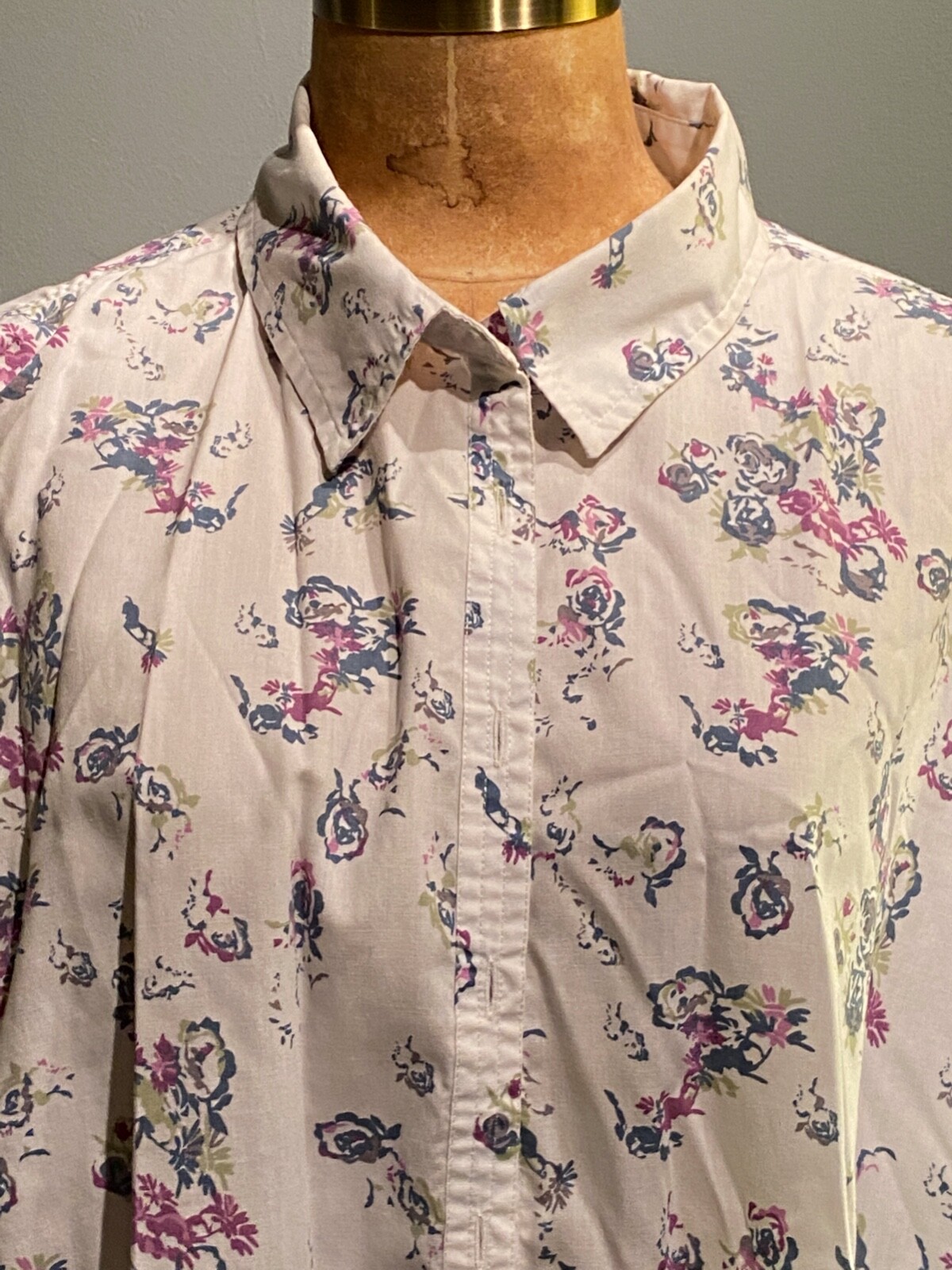 LOOSE FITTING COTTON TRADERS PRINT LADIES BLOUSE 54" B UK 24 eBay