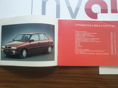 Lancia Delta 2 & HPE Operating Instructions Italian Uso E Manutenzione & Service - Picture 5 of 12