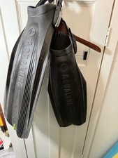 AquaLung Scuba Diving Fins Flippers W Size 10 Shoe Insert Goggles Snorkel  Bag