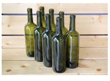 16 x 750ml OLIVE Glass Wine Bottle 0.75L 75cl Wine Home Brew P&P UK