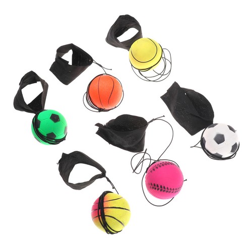 60mm Bouncy Wrist Band Ball Elastic Rubber Ball Wrist Bounce Ball' ZF