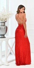 PROM EVENING PARTY GOWN - ROYAL RED Prom Dress, Evening Gown