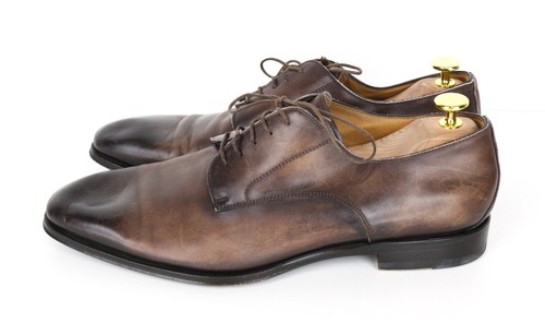 SUITSUPPLY Men Formal Shoes EU43.5 Mid Brown Calf Leather Derby Classic Lace-Up - Picture 5 of 17
