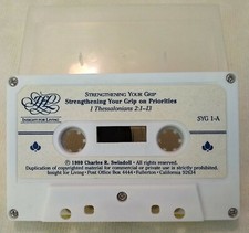 CHARLES SWINDOLL STRENGTHENING YOUR GRIP ON PRIORITIES & INVOLVEMENT AUDIO TAPE