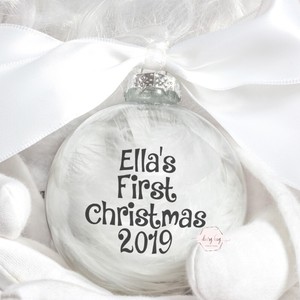 personalised baby's first christmas
