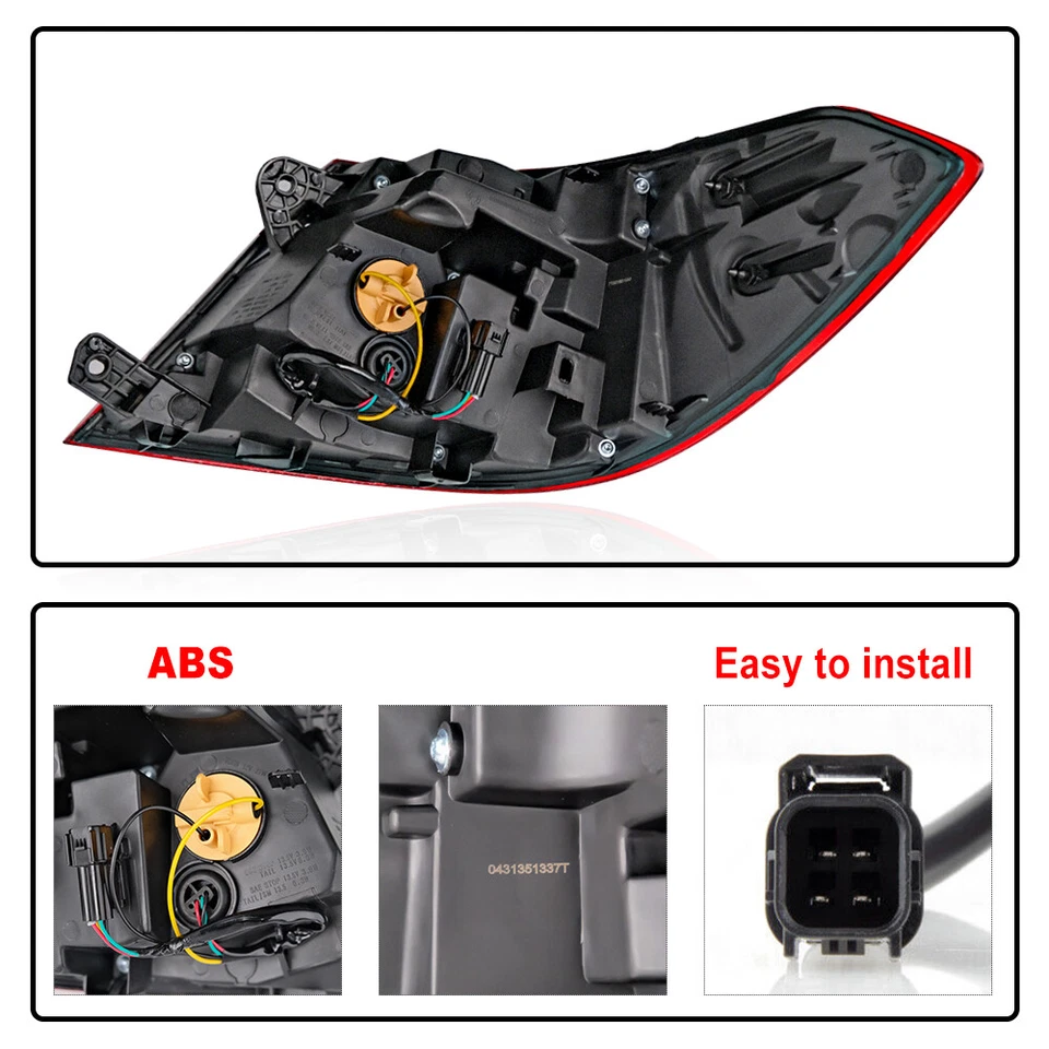 For 2018-2022 Honda Accord Tail Light Taillight Brake Lamp Rear Left Driver Side Foto 4 de 4